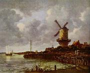 Jacob van Ruisdael Tower Mill at Wijk bij Duurstede, Netherlands, painting